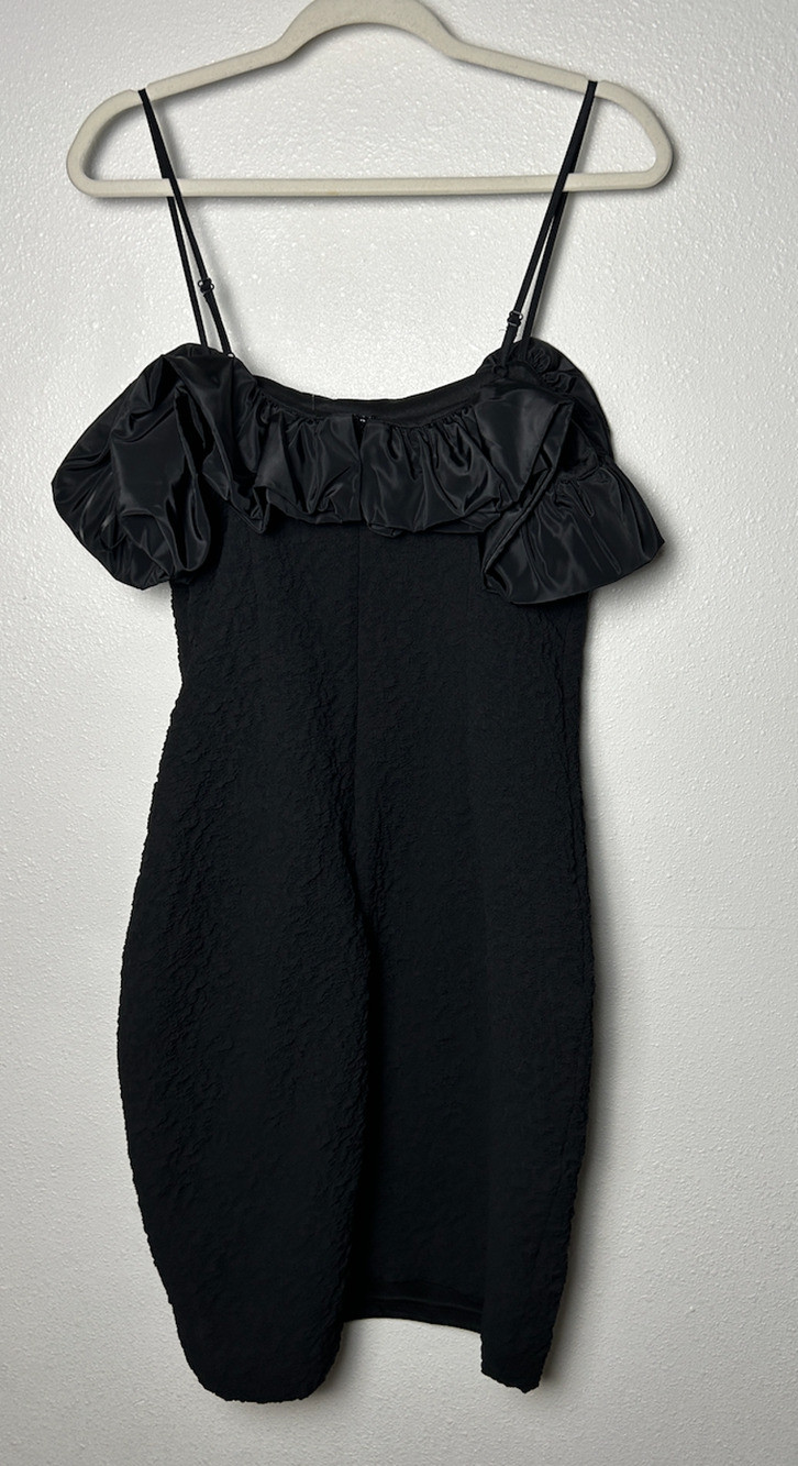 One 33 Social Black Cocktail Spaghetti Strap Dress Size 10
